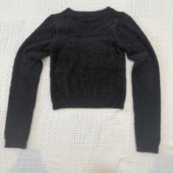 Goodnight Macaroon medium cutout fuzzy sweater top SP 2932 - Picture 9 of 10